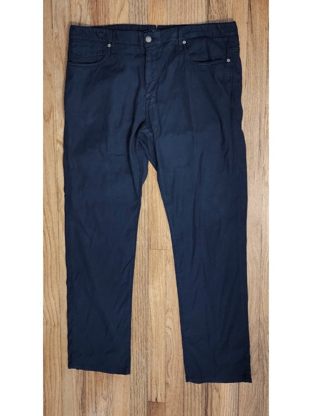 Incotex Ray Regular Pants Chinos 40 Navy Blue Trousers Smart Casual Stretch Flex